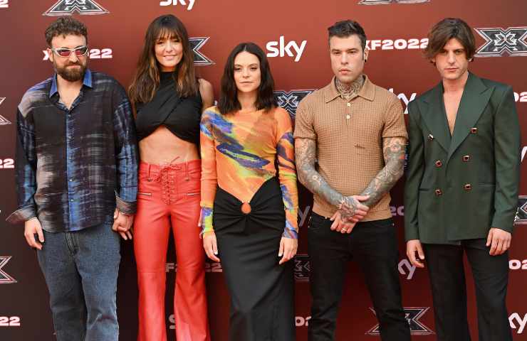 giudici Dargen D'Amico, Ambra Angiolini, Francesca Michielin, Fedez e Rkomi - X Factor 2022