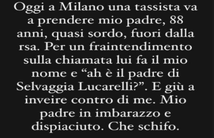 selvaggia lucarelli padre aggredito tassista