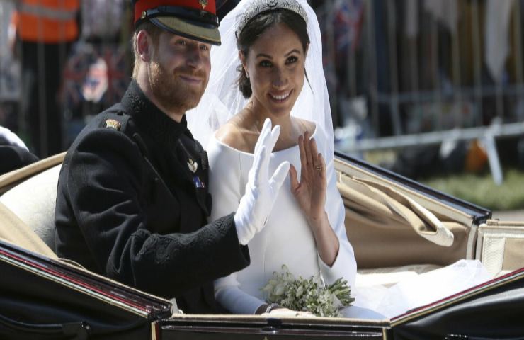 Harry e Meghan giorno nozze foto