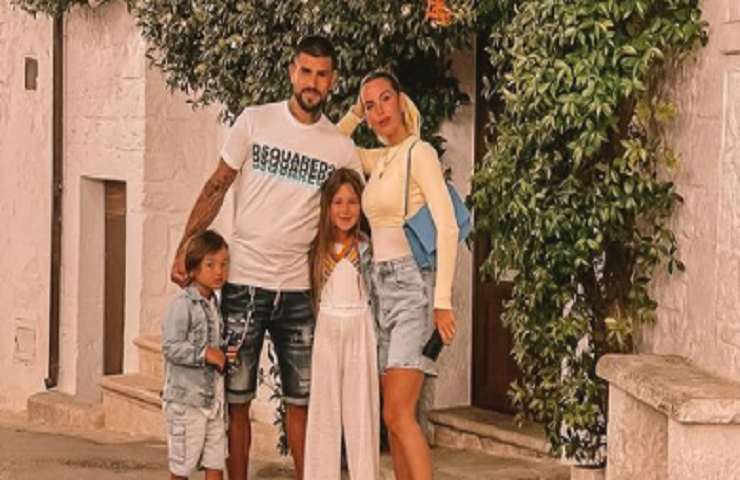 Micol Olivieri e la sua famiglia