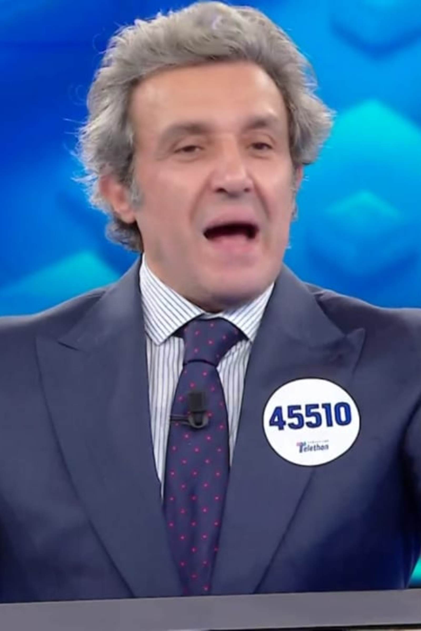 Flavio Insinna arrabbiato