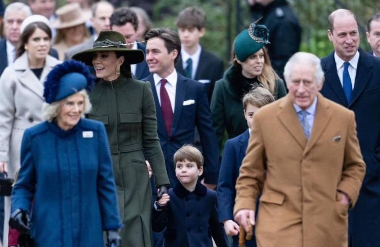 Royal Family al completo Natale 