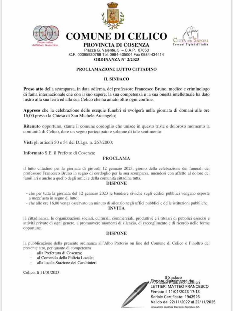 Francesco Bruno è morto, aveva 74 anni il profilo del criminologo