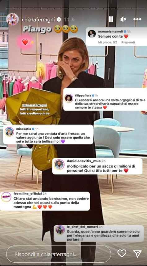 Chiara Ferragni imprenditrice lacrime foto