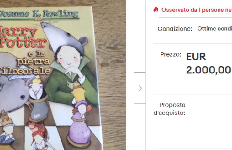 Harry Potter prima edizione