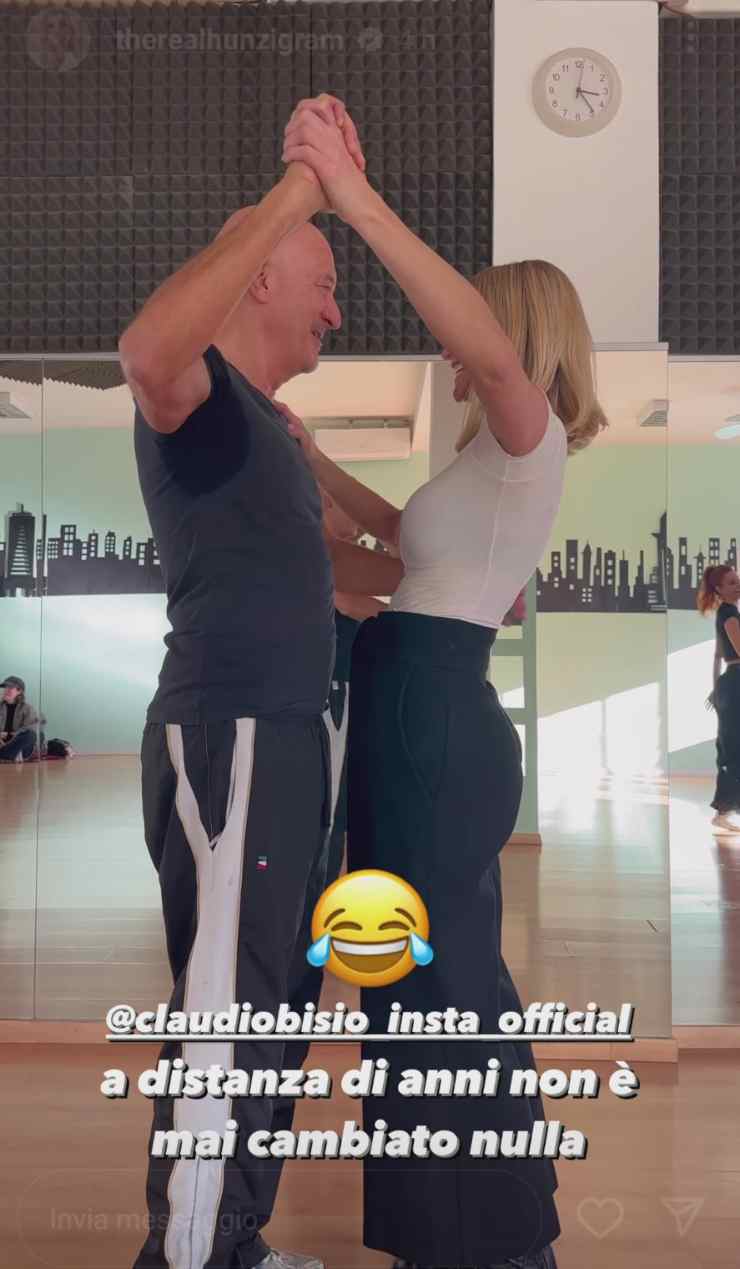 Michelle Hunziker e Claudio Bisio ballo 