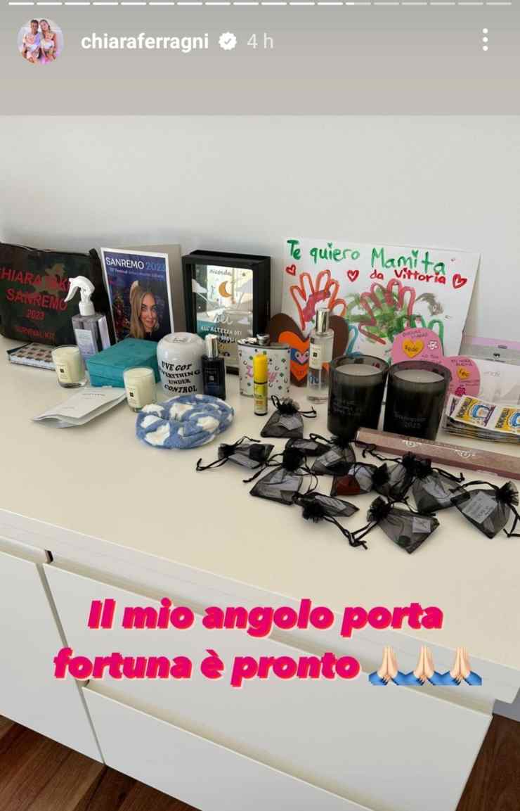 Portafortuna di Chiara Ferragni 