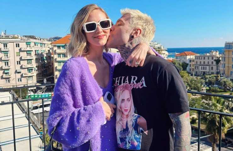 Fedez e Chiara Ferragni bacio 